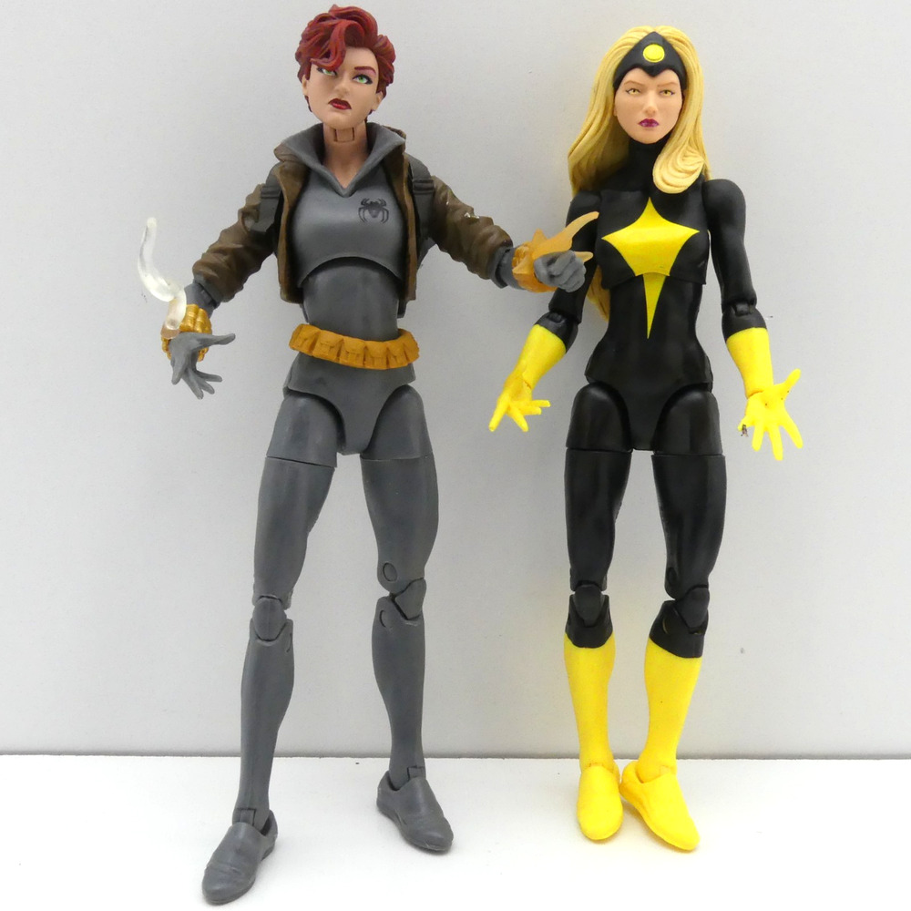Marvel Legends Darkstar & Black Widow Complete Figure Lot Hasbro 6 Inch Loose